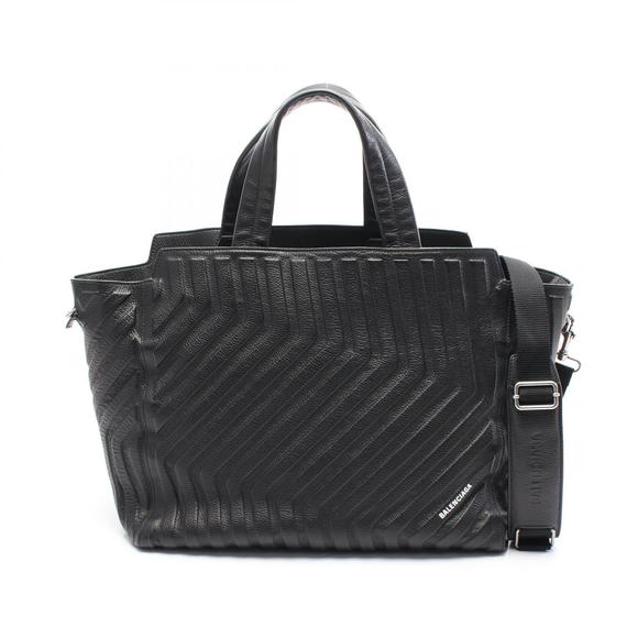 Balenciaga CAR EAST WEST Leather Tote Bag Black - Picture 1 of 7